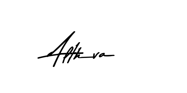 Althva stylish signature style. Best Handwritten Sign (Asem Kandis PERSONAL USE) for my name. Handwritten Signature Collection Ideas for my name Althva. Althva signature style 9 images and pictures png