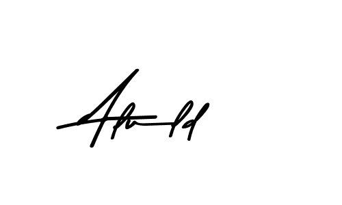 Design your own signature with our free online signature maker. With this signature software, you can create a handwritten (Asem Kandis PERSONAL USE) signature for name Aluld. Aluld signature style 9 images and pictures png