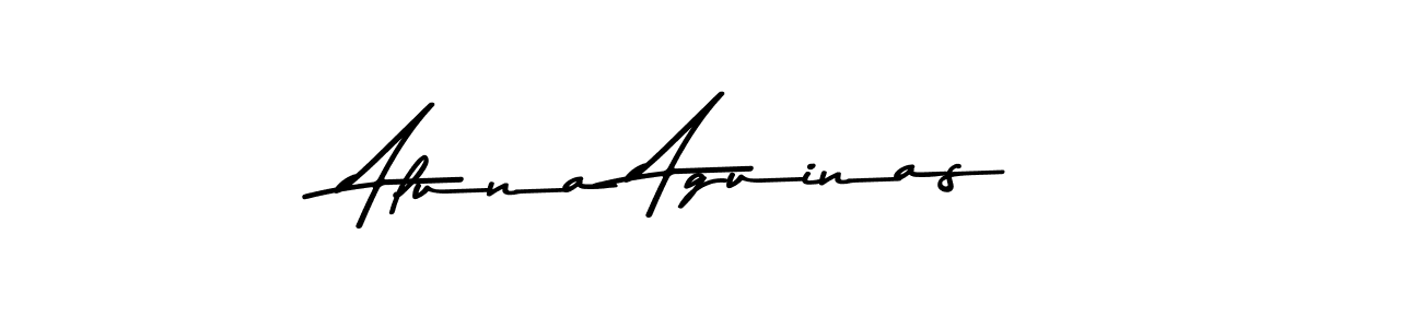 Similarly Asem Kandis PERSONAL USE is the best handwritten signature design. Signature creator online .You can use it as an online autograph creator for name Aluna Aguinas. Aluna Aguinas signature style 9 images and pictures png