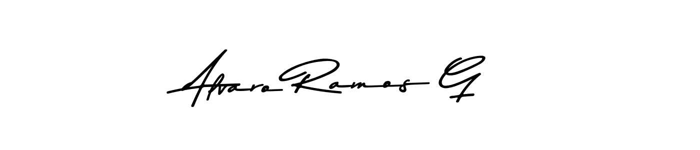 Alvaro Ramos G stylish signature style. Best Handwritten Sign (Asem Kandis PERSONAL USE) for my name. Handwritten Signature Collection Ideas for my name Alvaro Ramos G. Alvaro Ramos G signature style 9 images and pictures png