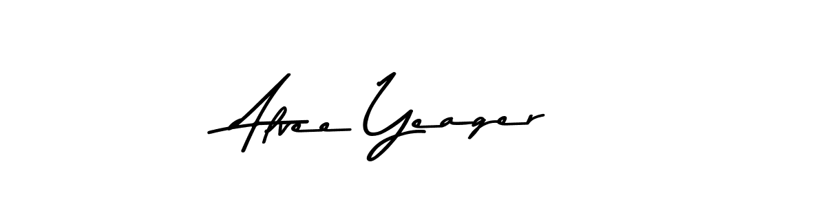 Here are the top 10 professional signature styles for the name Alvee Yeager. These are the best autograph styles you can use for your name. Alvee Yeager signature style 9 images and pictures png