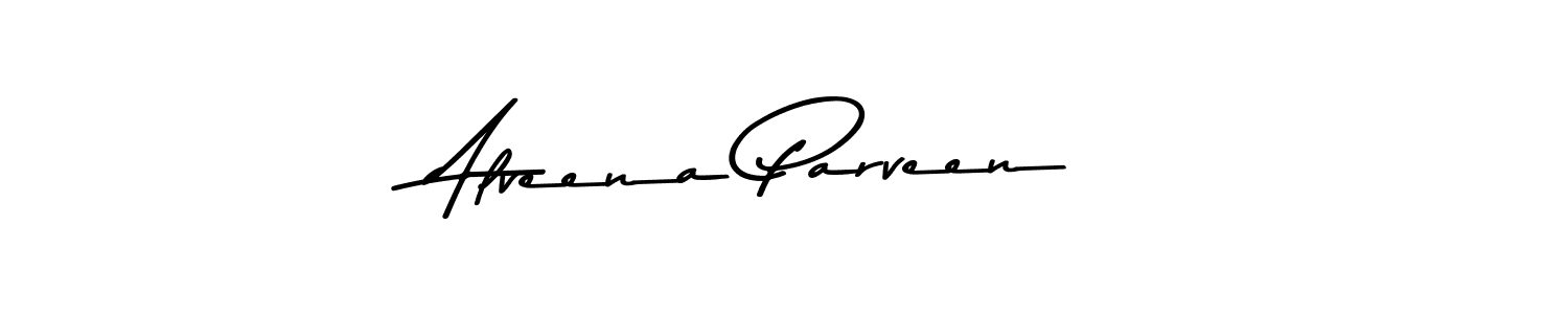 Design your own signature with our free online signature maker. With this signature software, you can create a handwritten (Asem Kandis PERSONAL USE) signature for name Alveena Parveen. Alveena Parveen signature style 9 images and pictures png