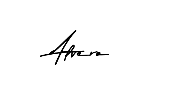 How to make Alvero name signature. Use Asem Kandis PERSONAL USE style for creating short signs online. This is the latest handwritten sign. Alvero signature style 9 images and pictures png