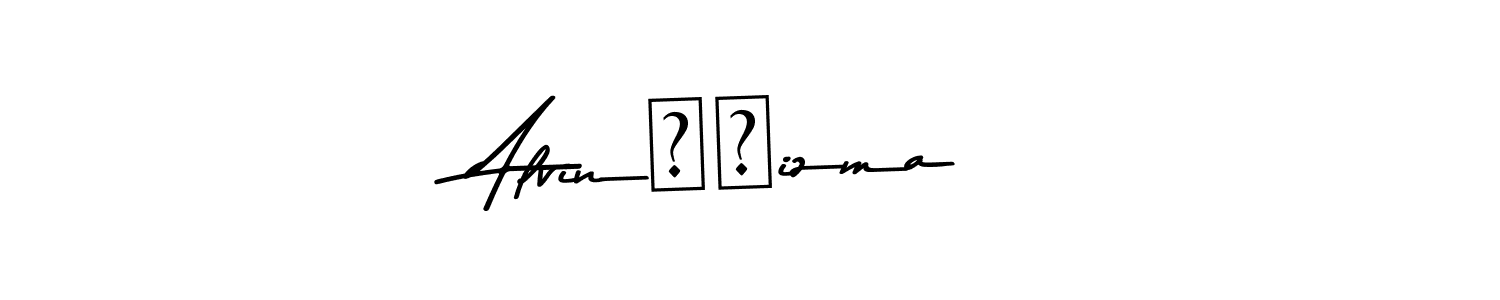 How to make Alvin❤️izma name signature. Use Asem Kandis PERSONAL USE style for creating short signs online. This is the latest handwritten sign. Alvin❤️izma signature style 9 images and pictures png