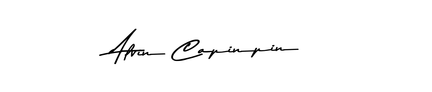 You should practise on your own different ways (Asem Kandis PERSONAL USE) to write your name (Alvin Capinpin) in signature. don't let someone else do it for you. Alvin Capinpin signature style 9 images and pictures png