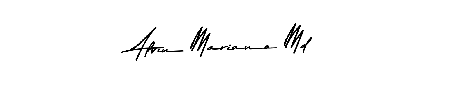 Alvin Mariano Md stylish signature style. Best Handwritten Sign (Asem Kandis PERSONAL USE) for my name. Handwritten Signature Collection Ideas for my name Alvin Mariano Md. Alvin Mariano Md signature style 9 images and pictures png