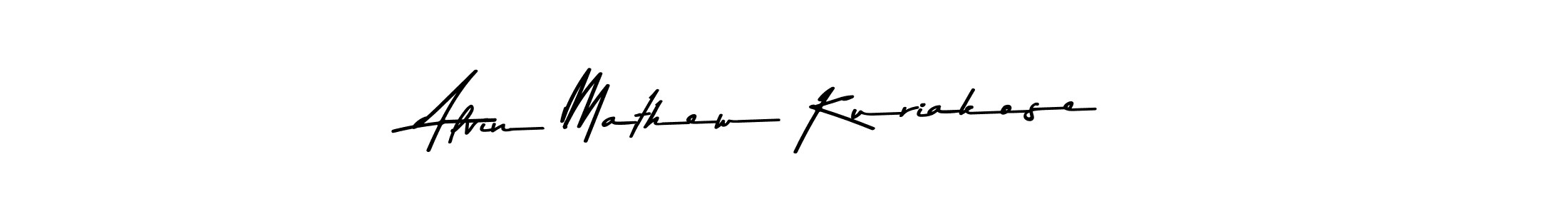 Create a beautiful signature design for name Alvin Mathew Kuriakose. With this signature (Asem Kandis PERSONAL USE) fonts, you can make a handwritten signature for free. Alvin Mathew Kuriakose signature style 9 images and pictures png