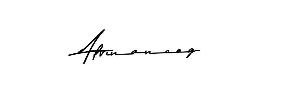 Alvinancog stylish signature style. Best Handwritten Sign (Asem Kandis PERSONAL USE) for my name. Handwritten Signature Collection Ideas for my name Alvinancog. Alvinancog signature style 9 images and pictures png
