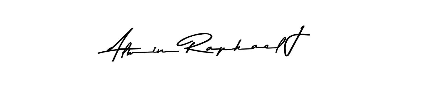 Also You can easily find your signature by using the search form. We will create Alwin Raphael J name handwritten signature images for you free of cost using Asem Kandis PERSONAL USE sign style. Alwin Raphael J signature style 9 images and pictures png