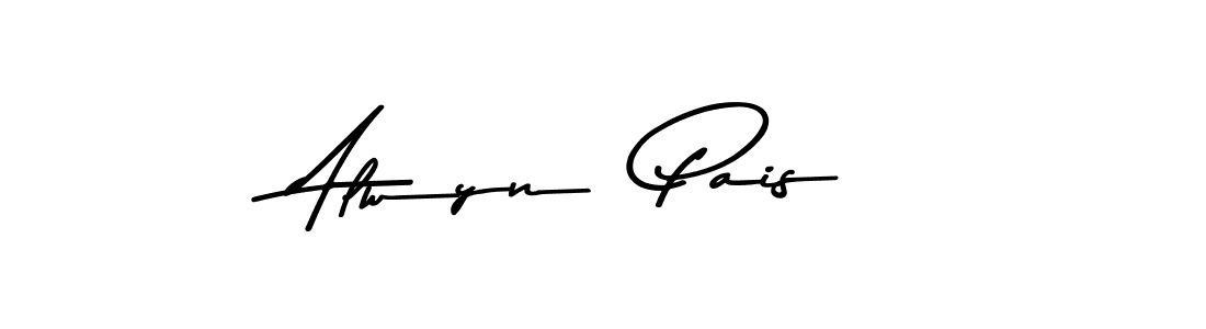 You should practise on your own different ways (Asem Kandis PERSONAL USE) to write your name (Alwyn  Pais) in signature. don't let someone else do it for you. Alwyn  Pais signature style 9 images and pictures png