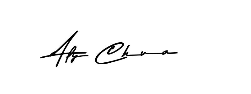 Create a beautiful signature design for name Aly Chua. With this signature (Asem Kandis PERSONAL USE) fonts, you can make a handwritten signature for free. Aly Chua signature style 9 images and pictures png