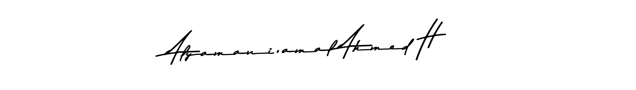 You should practise on your own different ways (Asem Kandis PERSONAL USE) to write your name (Alyamani,amal Ahmed H) in signature. don't let someone else do it for you. Alyamani,amal Ahmed H signature style 9 images and pictures png