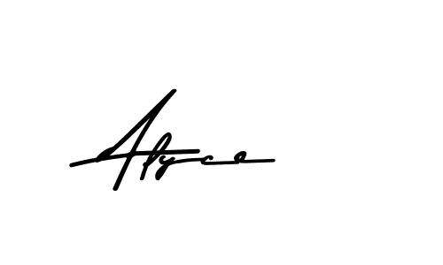 Alyce stylish signature style. Best Handwritten Sign (Asem Kandis PERSONAL USE) for my name. Handwritten Signature Collection Ideas for my name Alyce. Alyce signature style 9 images and pictures png