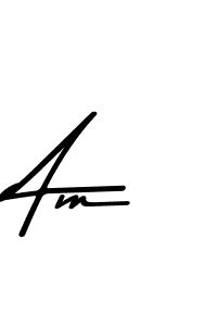 Make a beautiful signature design for name Am. Use this online signature maker to create a handwritten signature for free. Am signature style 9 images and pictures png