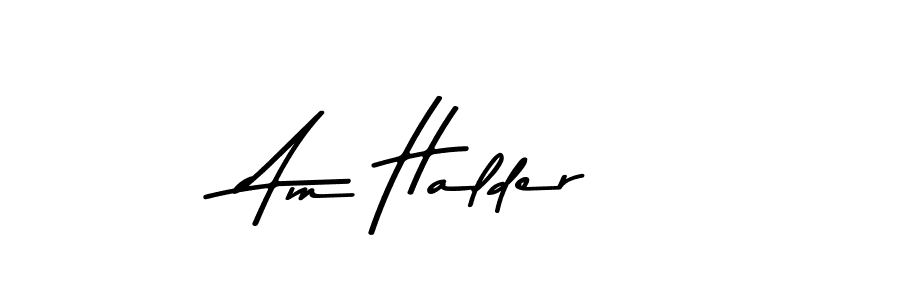 Am Halder stylish signature style. Best Handwritten Sign (Asem Kandis PERSONAL USE) for my name. Handwritten Signature Collection Ideas for my name Am Halder. Am Halder signature style 9 images and pictures png