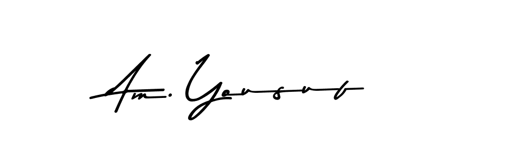 Here are the top 10 professional signature styles for the name Am. Yousuf. These are the best autograph styles you can use for your name. Am. Yousuf signature style 9 images and pictures png