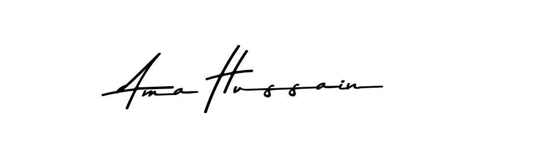 Ama Hussain stylish signature style. Best Handwritten Sign (Asem Kandis PERSONAL USE) for my name. Handwritten Signature Collection Ideas for my name Ama Hussain. Ama Hussain signature style 9 images and pictures png