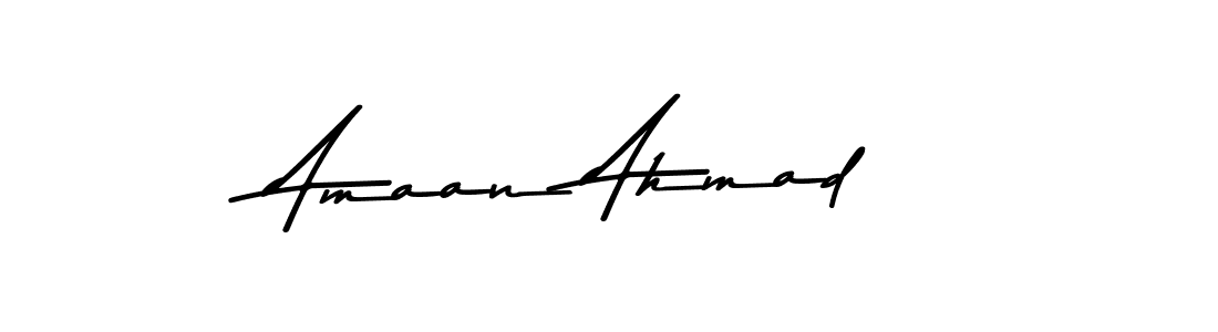 Make a beautiful signature design for name Amaan Ahmad. Use this online signature maker to create a handwritten signature for free. Amaan Ahmad signature style 9 images and pictures png