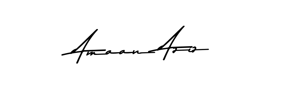 Create a beautiful signature design for name Amaan Aziz. With this signature (Asem Kandis PERSONAL USE) fonts, you can make a handwritten signature for free. Amaan Aziz signature style 9 images and pictures png