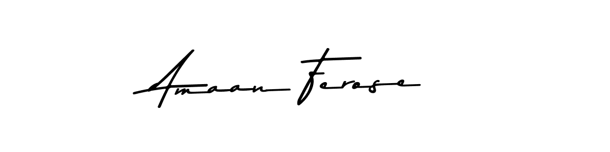 Similarly Asem Kandis PERSONAL USE is the best handwritten signature design. Signature creator online .You can use it as an online autograph creator for name Amaan Ferose. Amaan Ferose signature style 9 images and pictures png