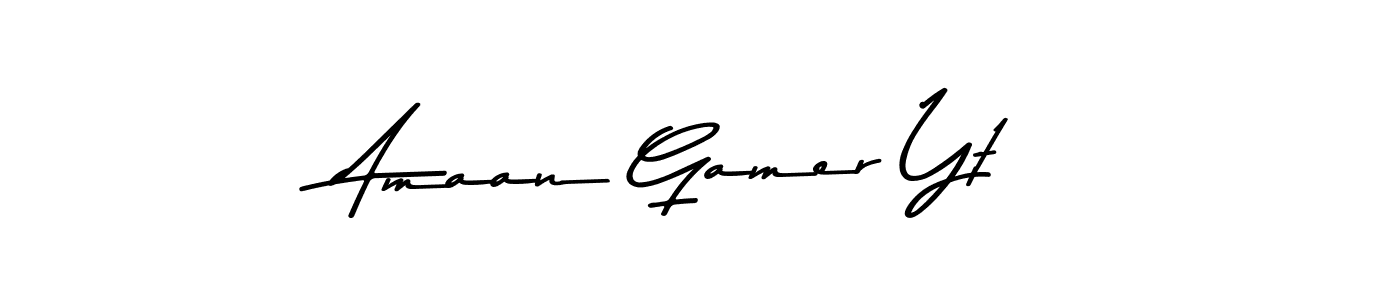 Also we have Amaan Gamer Yt name is the best signature style. Create professional handwritten signature collection using Asem Kandis PERSONAL USE autograph style. Amaan Gamer Yt signature style 9 images and pictures png