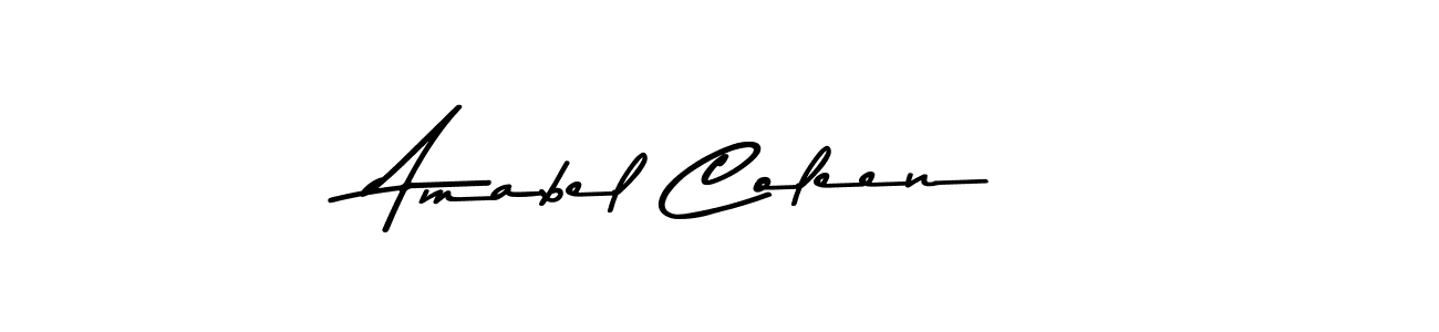 Make a beautiful signature design for name Amabel Coleen. With this signature (Asem Kandis PERSONAL USE) style, you can create a handwritten signature for free. Amabel Coleen signature style 9 images and pictures png
