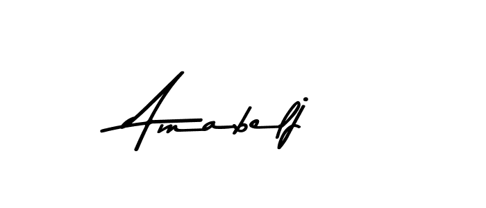 Create a beautiful signature design for name Amabelj. With this signature (Asem Kandis PERSONAL USE) fonts, you can make a handwritten signature for free. Amabelj signature style 9 images and pictures png