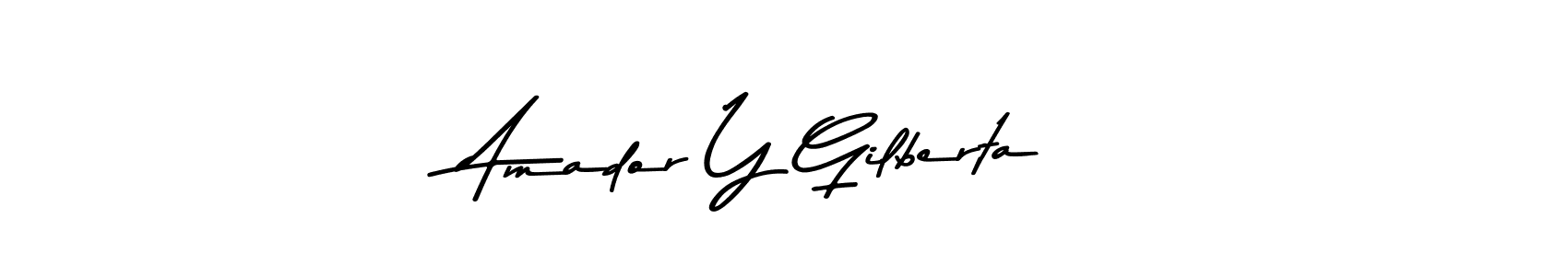 You should practise on your own different ways (Asem Kandis PERSONAL USE) to write your name (Amador Y Gilberta) in signature. don't let someone else do it for you. Amador Y Gilberta signature style 9 images and pictures png