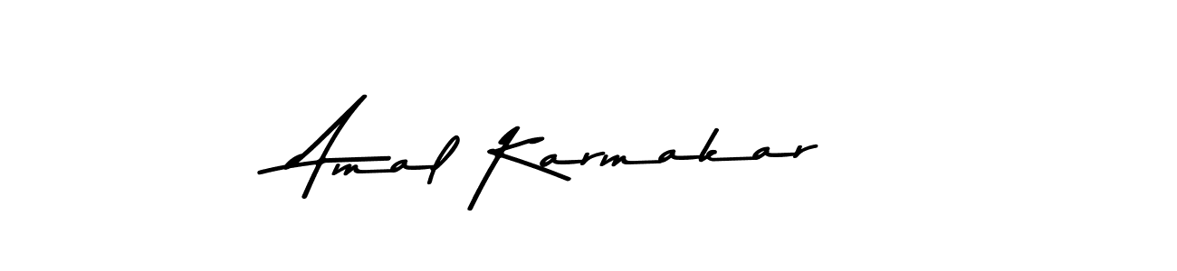 How to make Amal Karmakar name signature. Use Asem Kandis PERSONAL USE style for creating short signs online. This is the latest handwritten sign. Amal Karmakar signature style 9 images and pictures png