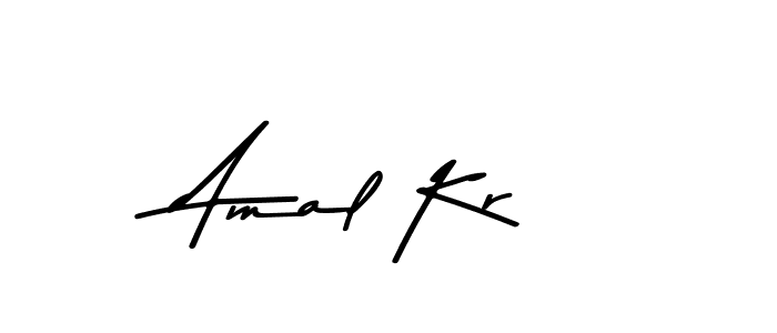 How to make Amal Kr name signature. Use Asem Kandis PERSONAL USE style for creating short signs online. This is the latest handwritten sign. Amal Kr signature style 9 images and pictures png