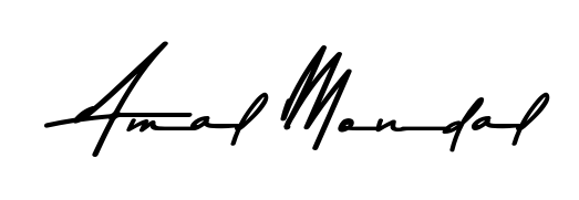 This is the best signature style for the Amal Mondal name. Also you like these signature font (Asem Kandis PERSONAL USE). Mix name signature. Amal Mondal signature style 9 images and pictures png