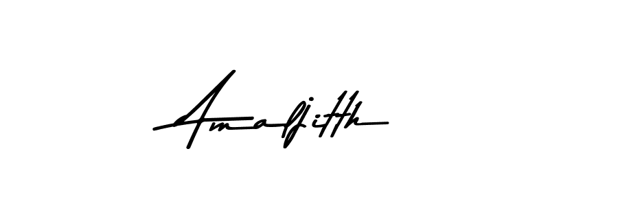 Design your own signature with our free online signature maker. With this signature software, you can create a handwritten (Asem Kandis PERSONAL USE) signature for name Amaljitth. Amaljitth signature style 9 images and pictures png