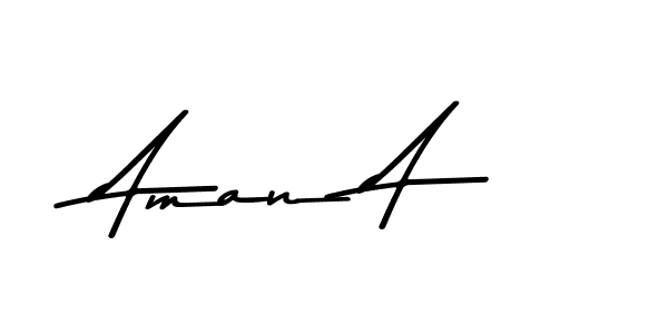 Aman A stylish signature style. Best Handwritten Sign (Asem Kandis PERSONAL USE) for my name. Handwritten Signature Collection Ideas for my name Aman A. Aman A signature style 9 images and pictures png