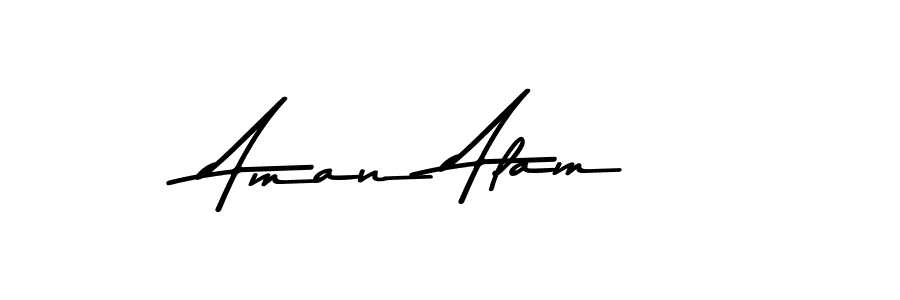 Use a signature maker to create a handwritten signature online. With this signature software, you can design (Asem Kandis PERSONAL USE) your own signature for name Aman Alam. Aman Alam signature style 9 images and pictures png