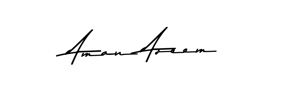 How to make Aman Azeem signature? Asem Kandis PERSONAL USE is a professional autograph style. Create handwritten signature for Aman Azeem name. Aman Azeem signature style 9 images and pictures png