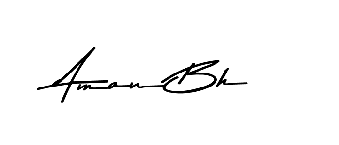 Design your own signature with our free online signature maker. With this signature software, you can create a handwritten (Asem Kandis PERSONAL USE) signature for name Aman Bh. Aman Bh signature style 9 images and pictures png