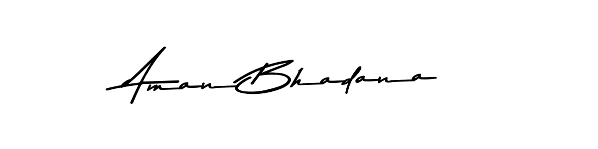 Similarly Asem Kandis PERSONAL USE is the best handwritten signature design. Signature creator online .You can use it as an online autograph creator for name Aman Bhadana. Aman Bhadana signature style 9 images and pictures png