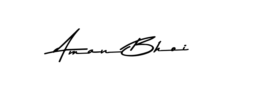 How to make Aman Bhoi name signature. Use Asem Kandis PERSONAL USE style for creating short signs online. This is the latest handwritten sign. Aman Bhoi signature style 9 images and pictures png