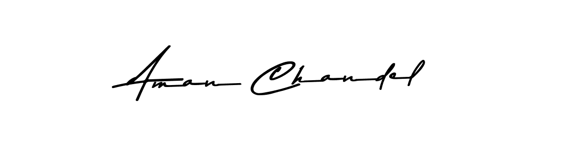 Design your own signature with our free online signature maker. With this signature software, you can create a handwritten (Asem Kandis PERSONAL USE) signature for name Aman Chandel. Aman Chandel signature style 9 images and pictures png