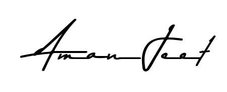Achieve flawless digital penmanship with Aman Jeet name in Asem Kandis PERSONAL USE font. The perfect tool for creating online signatures. Aman Jeet signature style 9 images and pictures png