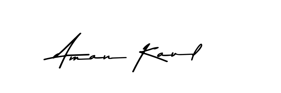 How to make Aman Kaul name signature. Use Asem Kandis PERSONAL USE style for creating short signs online. This is the latest handwritten sign. Aman Kaul signature style 9 images and pictures png