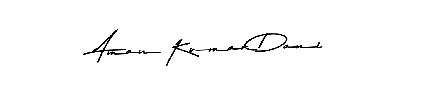 This is the best signature style for the Aman Kumar Dani name. Also you like these signature font (Asem Kandis PERSONAL USE). Mix name signature. Aman Kumar Dani signature style 9 images and pictures png
