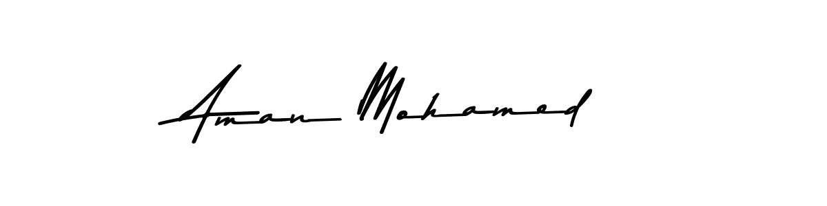 Also You can easily find your signature by using the search form. We will create Aman Mohamed name handwritten signature images for you free of cost using Asem Kandis PERSONAL USE sign style. Aman Mohamed signature style 9 images and pictures png