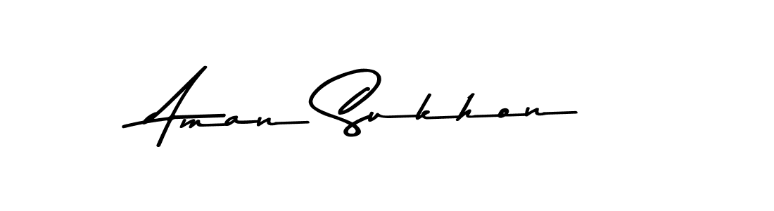 if you are searching for the best signature style for your name Aman Sukhon. so please give up your signature search. here we have designed multiple signature styles  using Asem Kandis PERSONAL USE. Aman Sukhon signature style 9 images and pictures png