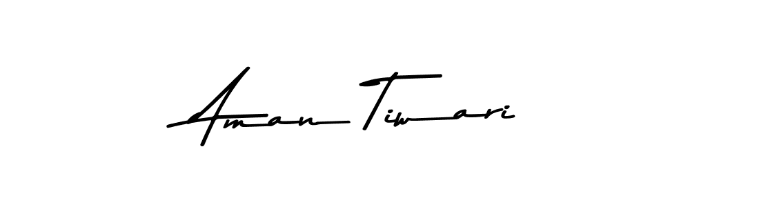 How to make Aman Tiwari name signature. Use Asem Kandis PERSONAL USE style for creating short signs online. This is the latest handwritten sign. Aman Tiwari signature style 9 images and pictures png