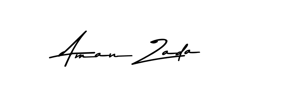 How to make Aman Zada name signature. Use Asem Kandis PERSONAL USE style for creating short signs online. This is the latest handwritten sign. Aman Zada signature style 9 images and pictures png