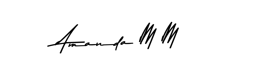 Make a beautiful signature design for name Amanda M M. Use this online signature maker to create a handwritten signature for free. Amanda M M signature style 9 images and pictures png