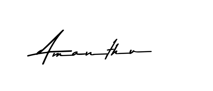 Amanthu stylish signature style. Best Handwritten Sign (Asem Kandis PERSONAL USE) for my name. Handwritten Signature Collection Ideas for my name Amanthu. Amanthu signature style 9 images and pictures png