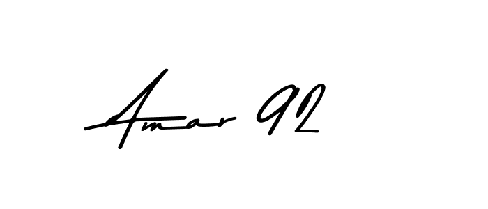 Amar 92 stylish signature style. Best Handwritten Sign (Asem Kandis PERSONAL USE) for my name. Handwritten Signature Collection Ideas for my name Amar 92. Amar 92 signature style 9 images and pictures png