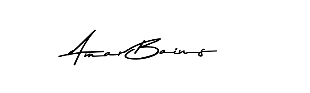 Make a beautiful signature design for name Amar Bains. Use this online signature maker to create a handwritten signature for free. Amar Bains signature style 9 images and pictures png